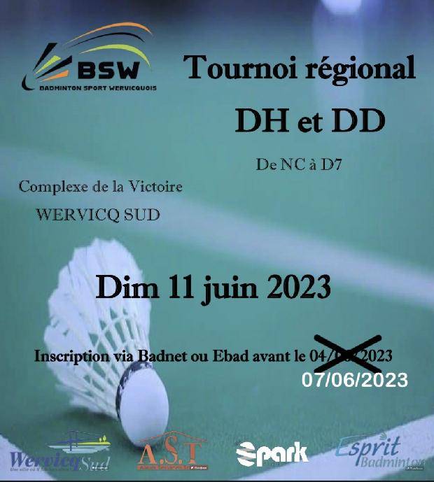 Régional Double D et P Wervicq 11/06/2023 Annulé