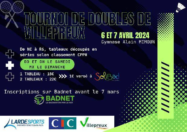 21ème tournoi de badminton de Villepreux