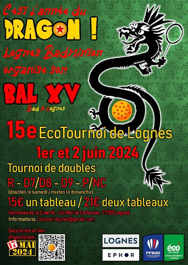DRAGON BAL XV - 15e EcoTournoi de Lognes