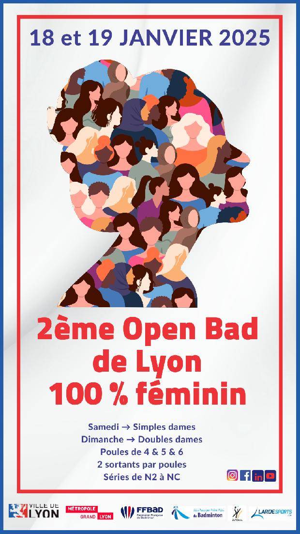 2ème édition de l&#039;Open Bad de Lyon - 100% féminin