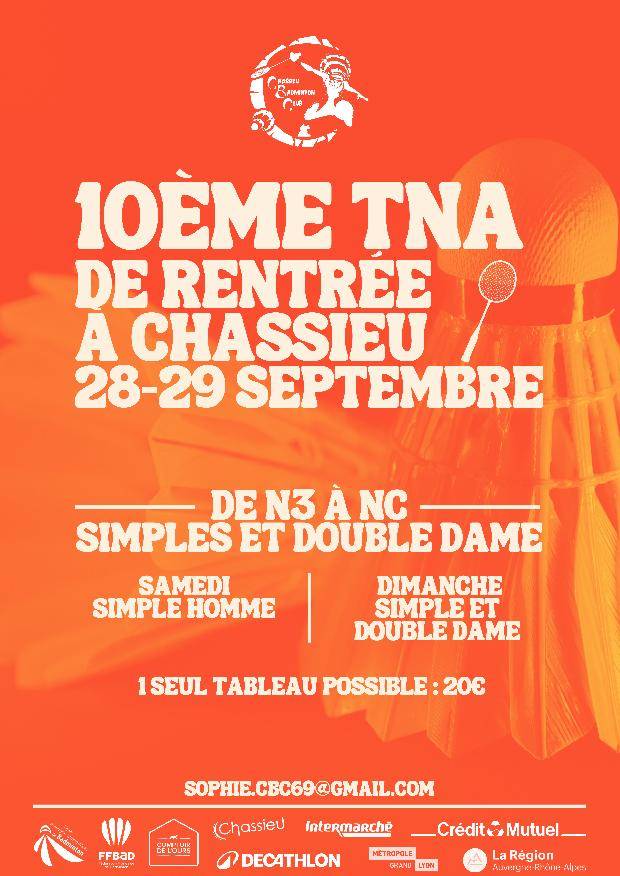 10ème TNA de rentrée à Chassieu