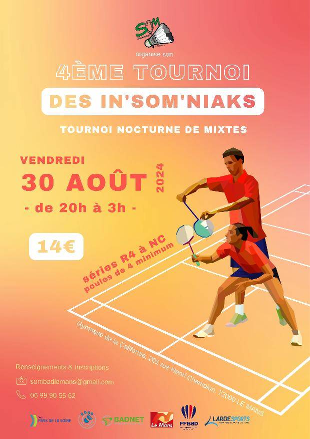 4E TOURNOI NOCTURNE DES IN&#039;SOM&#039;NIAKS LE MANS