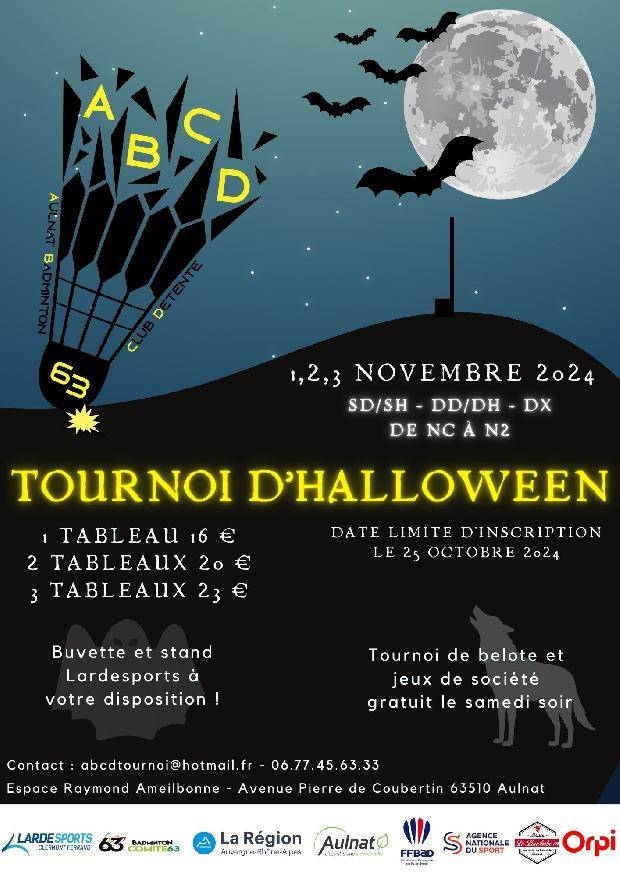 Tournoi d&#039;Halloween 2024