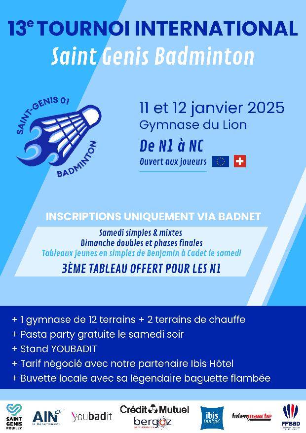 13ème Tournoi International de Saint Genis