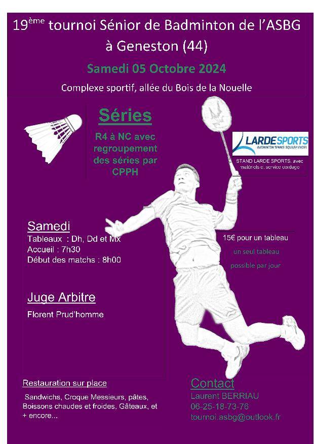 PDLL44-19ème tournoi sénior de l&#039;ASBG