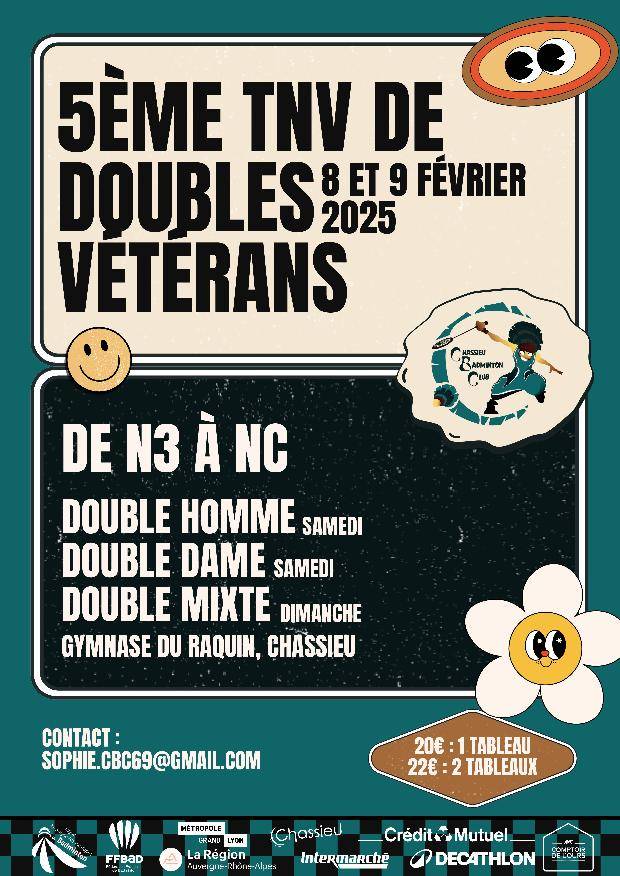 5ème TNV de Doubles VETERANS