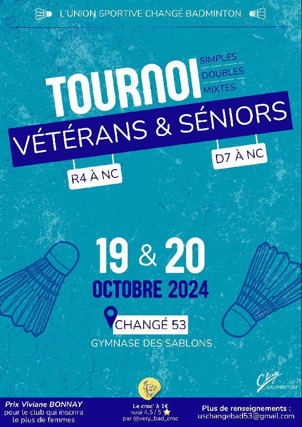 Tournoi National Vétérans et Séniors de Changé