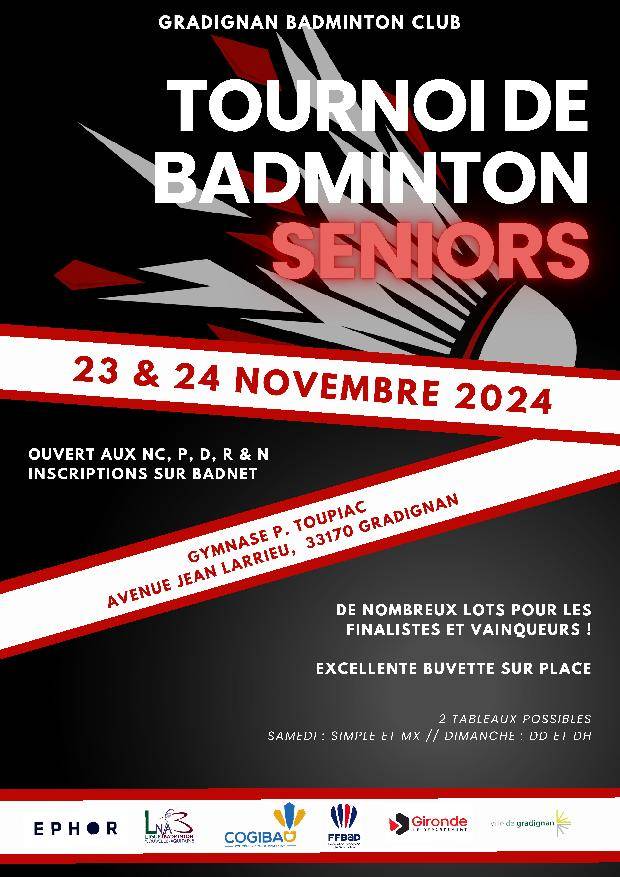 Tournoi Senior de Gradignan 2024