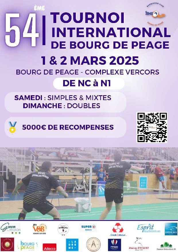 54ème Tournoi International de Bourg de Péage