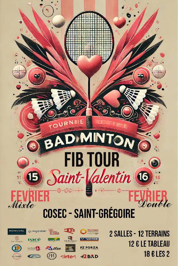 Tournoi FIB Tour Saint-Valentin VIVALTO SPORT (Saint-Grégoire)