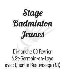 Stage Jeunes du TUESG (Benjamins à juniors)