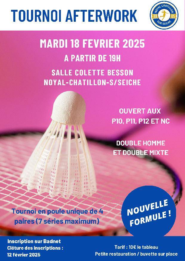 Tournoi Afterwork Hiver 2025