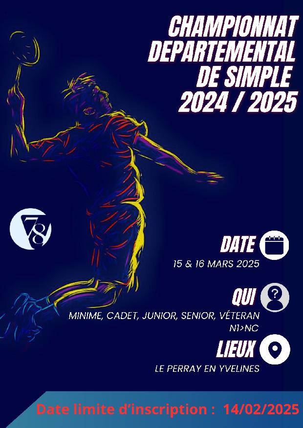 Championnat Départemental 78 - Simple