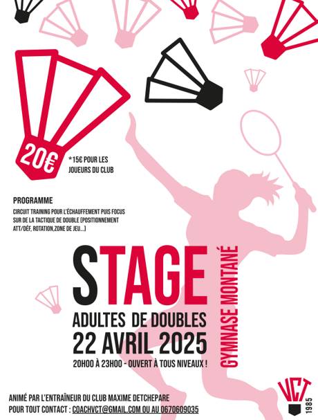 Stage adulte double n°2 VCT31