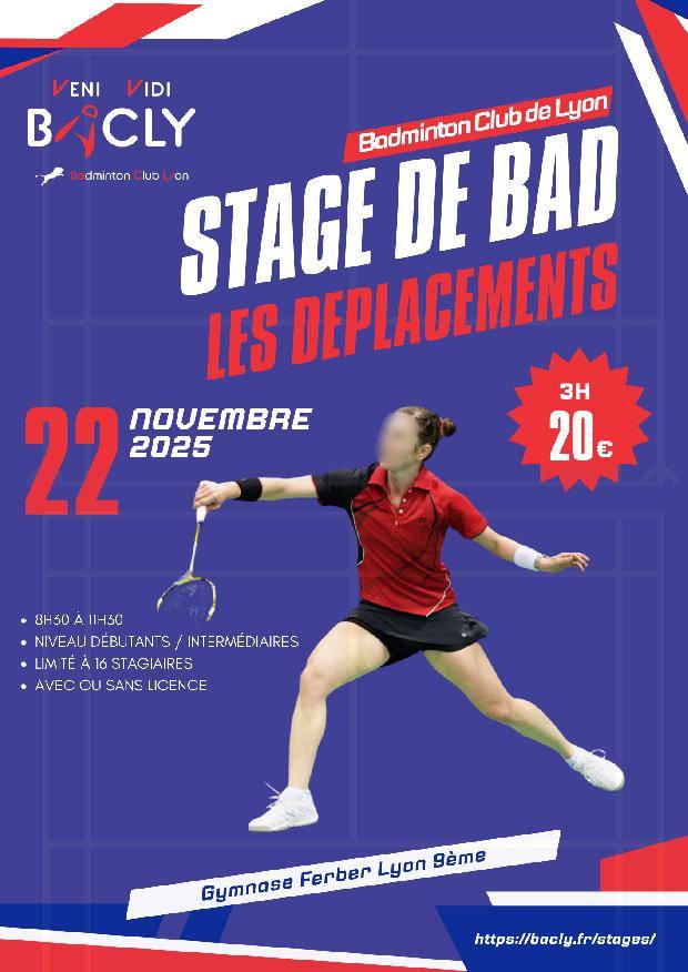 Stage de Perfectionnement sur les Déplacements du Bad à Lyon