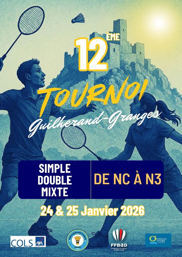 12ème Tournoi National de Guilherand-Granges des 24-25/01/2026