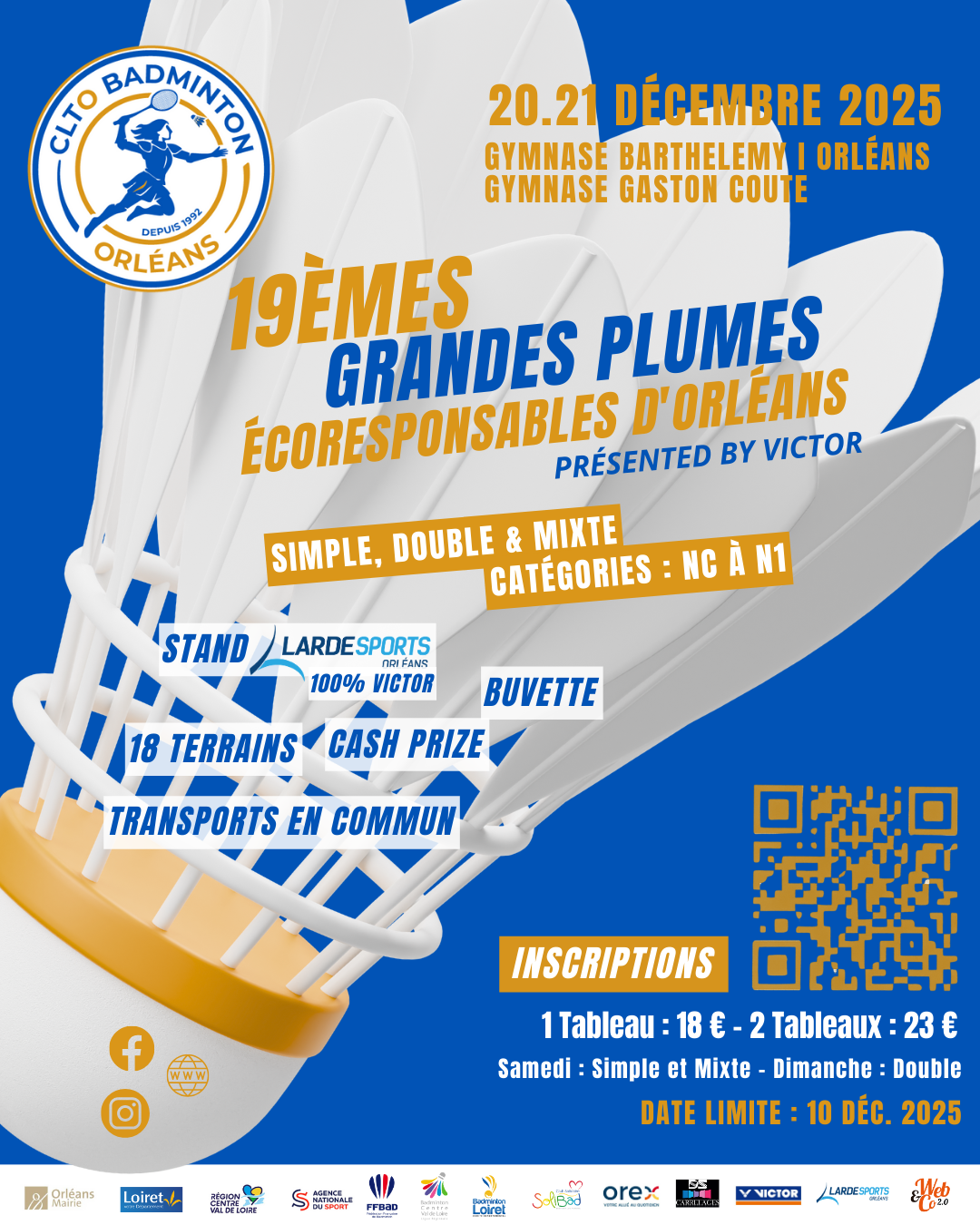 19e Grandes Plumes Ecoresponsables d'Orléans presented by VICTOR