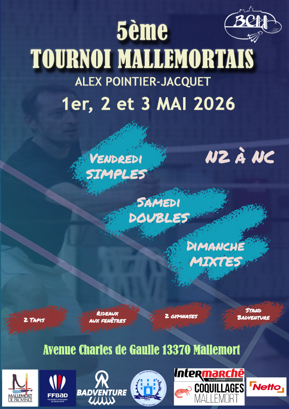 5 ème Tournoi Alex Pointier Jacquet