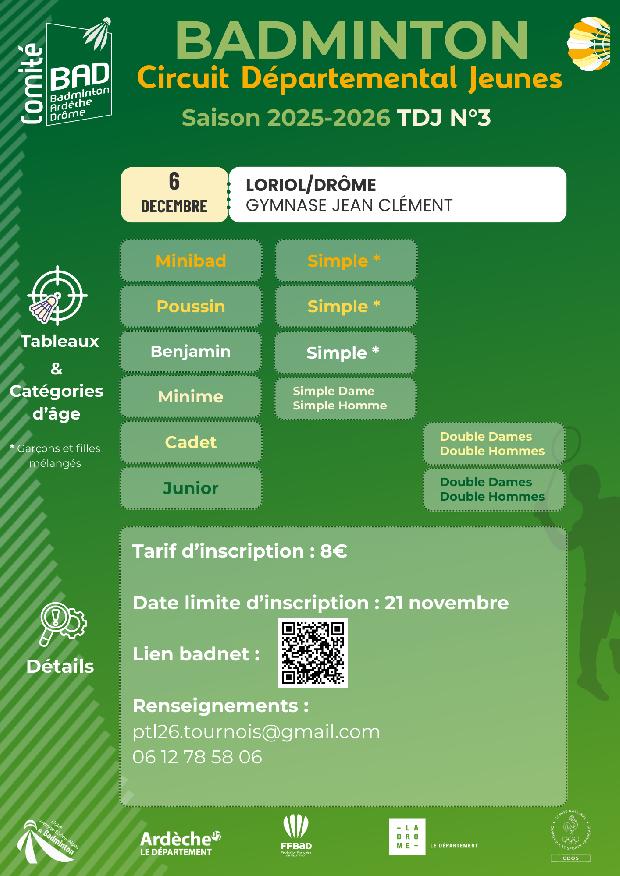 Circuit Jeune Départemental 07 - 26 - TDJ n°3