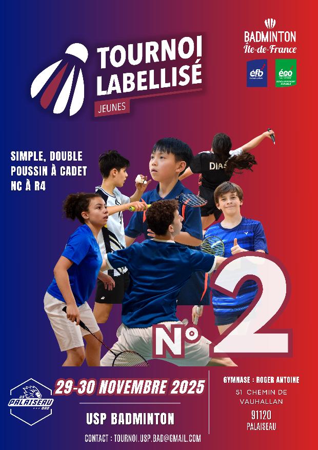 Tournoi Labellisé Jeunes - Palaiseau