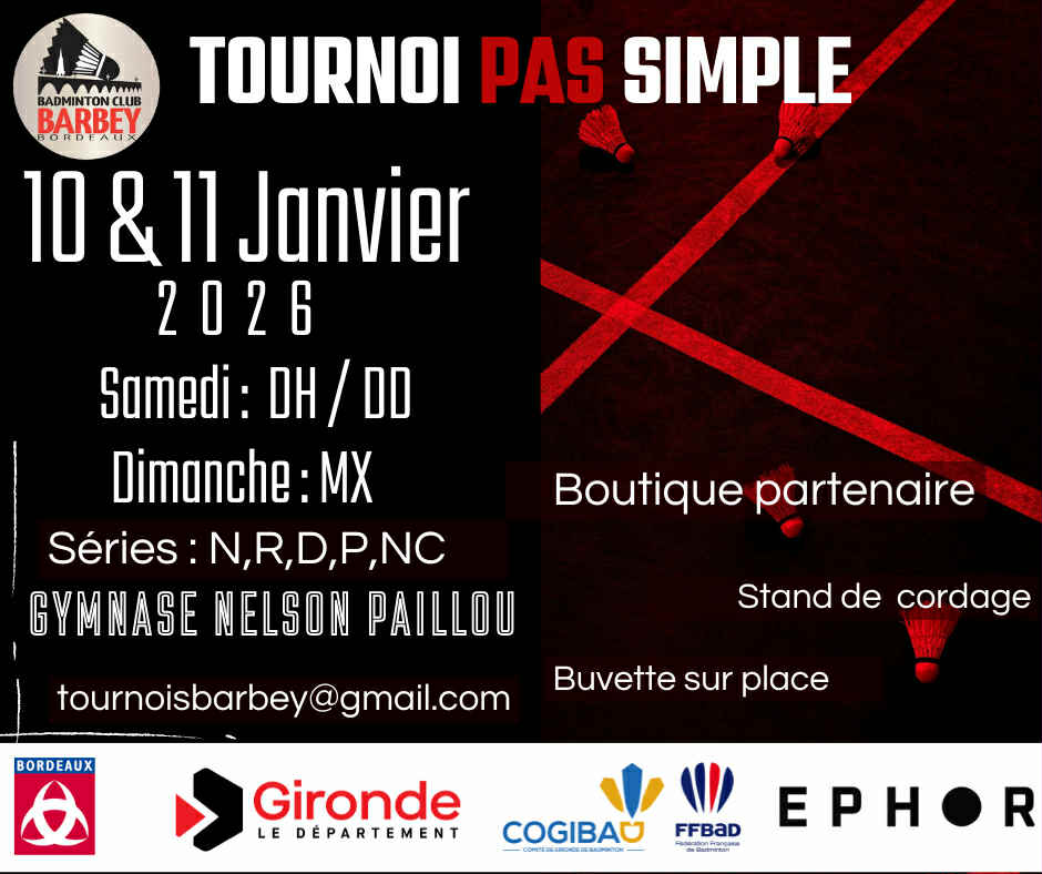 Tournoi Pas Simple de Barbey