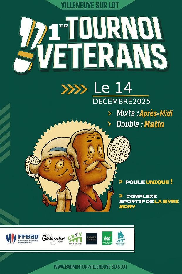 1er Tournoi Ecobad Vétéran de Villeneuve-sur-Lot