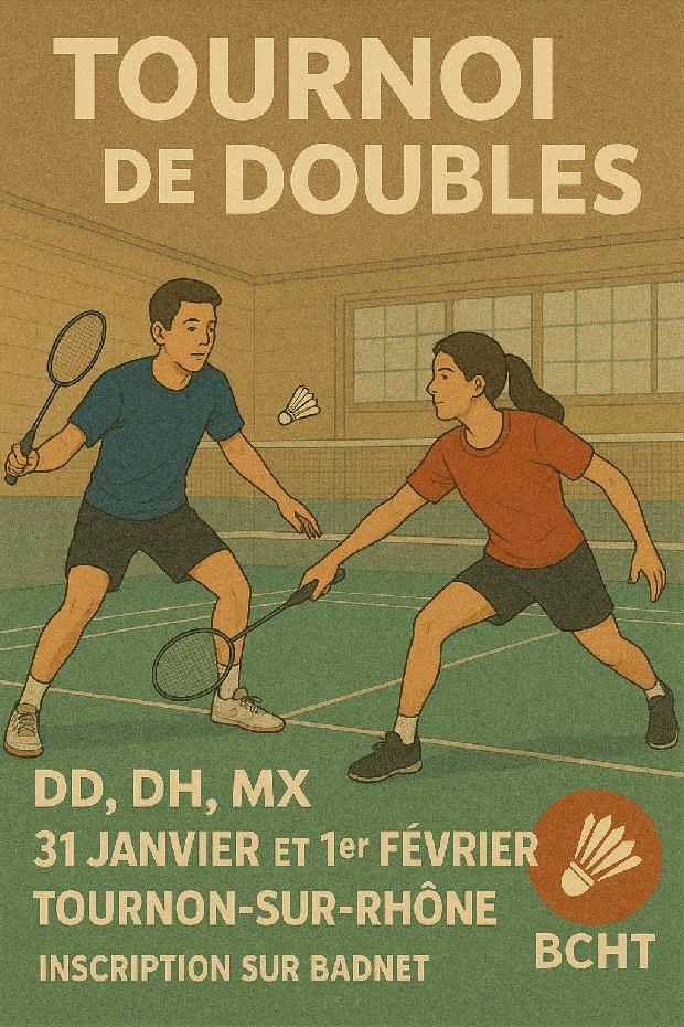 10ème tournoi de doubles du BCHT (Adultes et Jeunes))