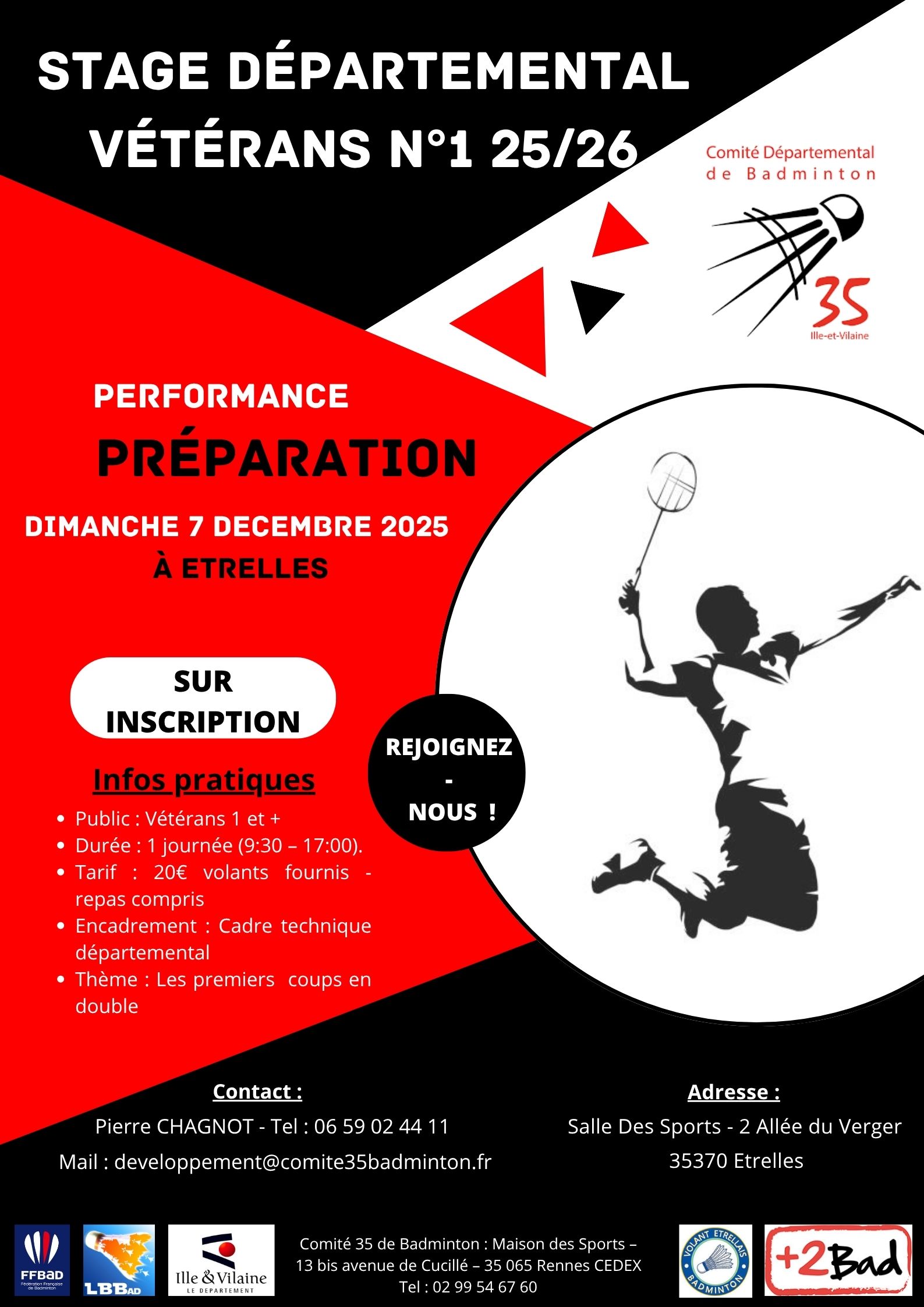 Stage Vétérans Comité 35 Étrelles Dimanche 07/12