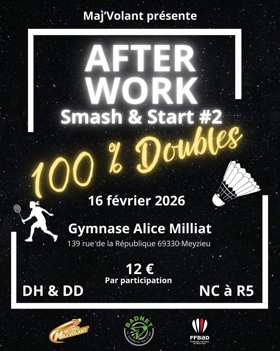 Afterwork Maj'Volant Smash &amp;amp; Start #2