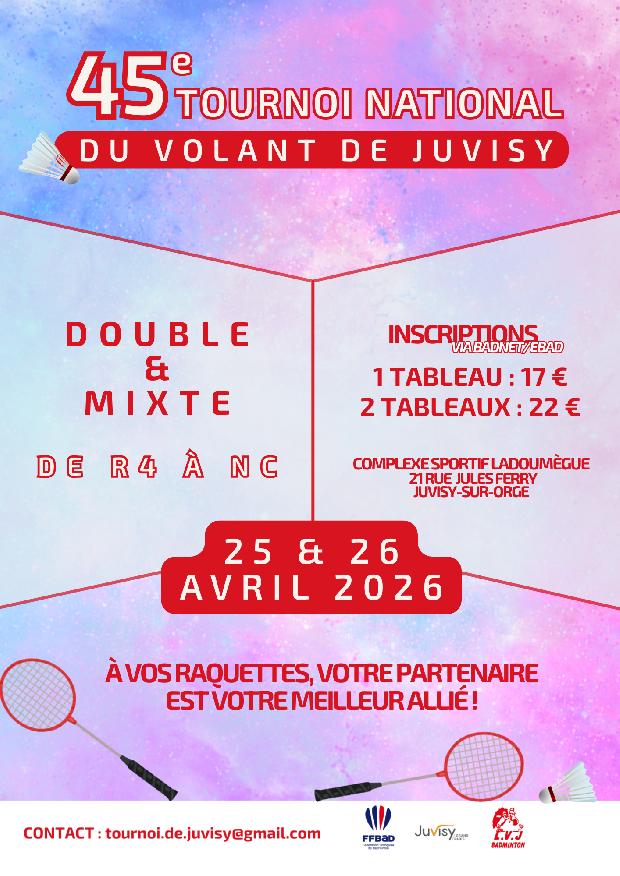 45ème Tournoi National du Volant de Juvisy