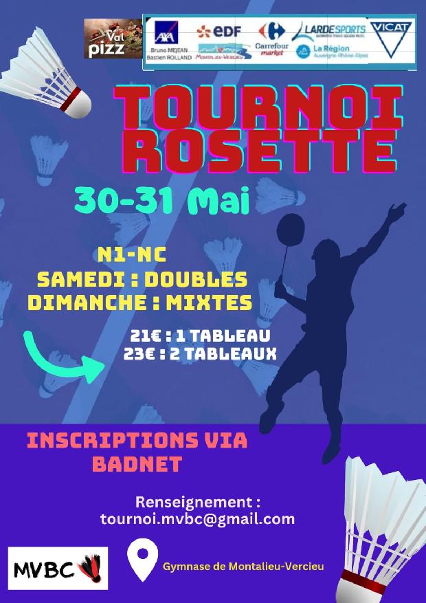27ème Tournoi Rosette de double