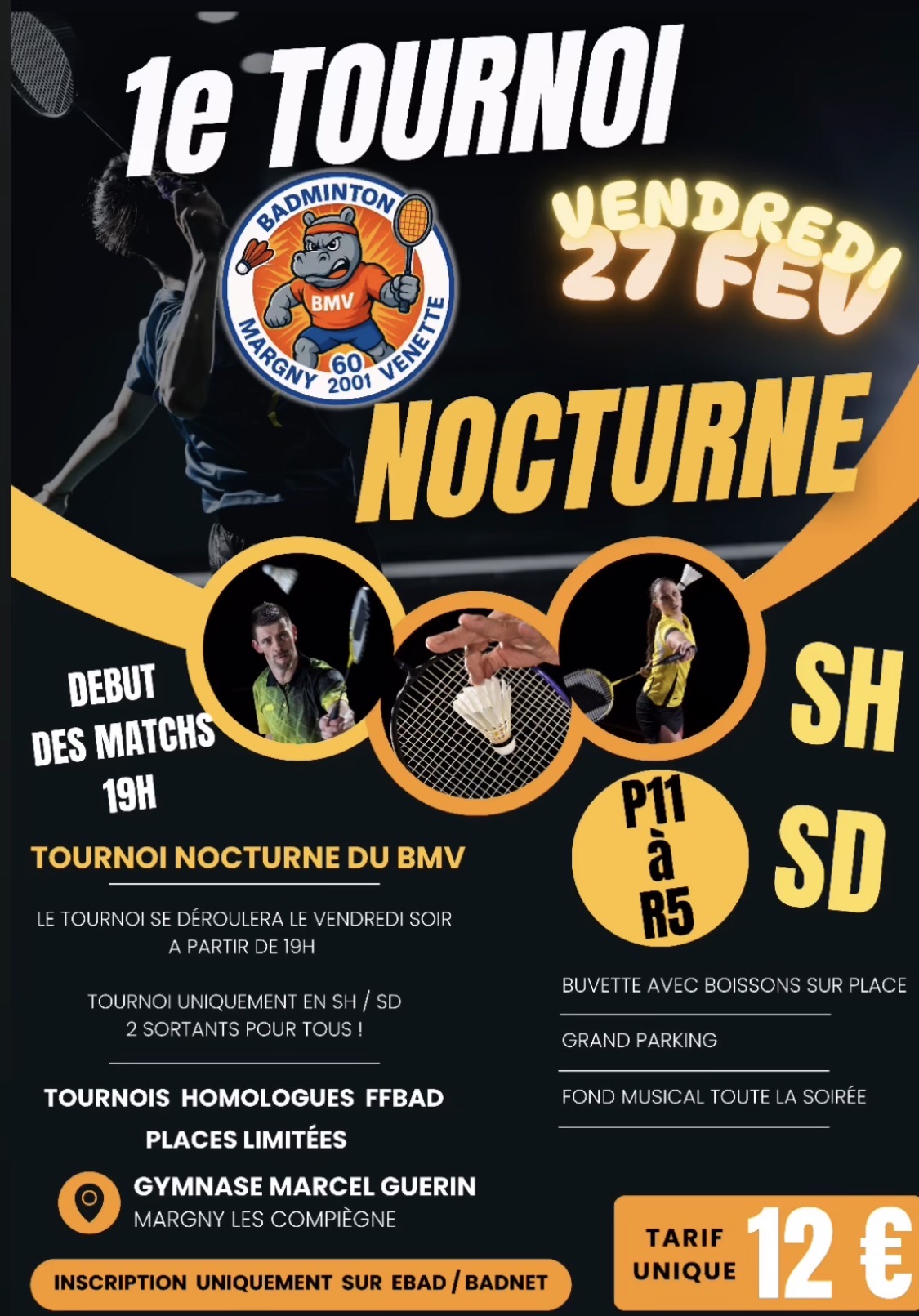 Tournoi Nocturne R5 P11 Simples