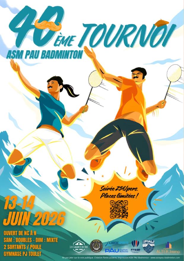40ème Tournoi de l'ASM Pau Badminton