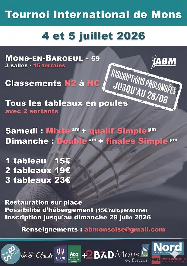 Tournoi International de Mons 2026