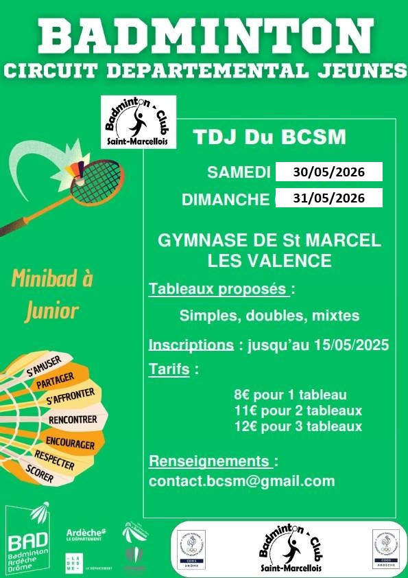Circuit Jeune Départemental 07 - 26 - TDJ n°9