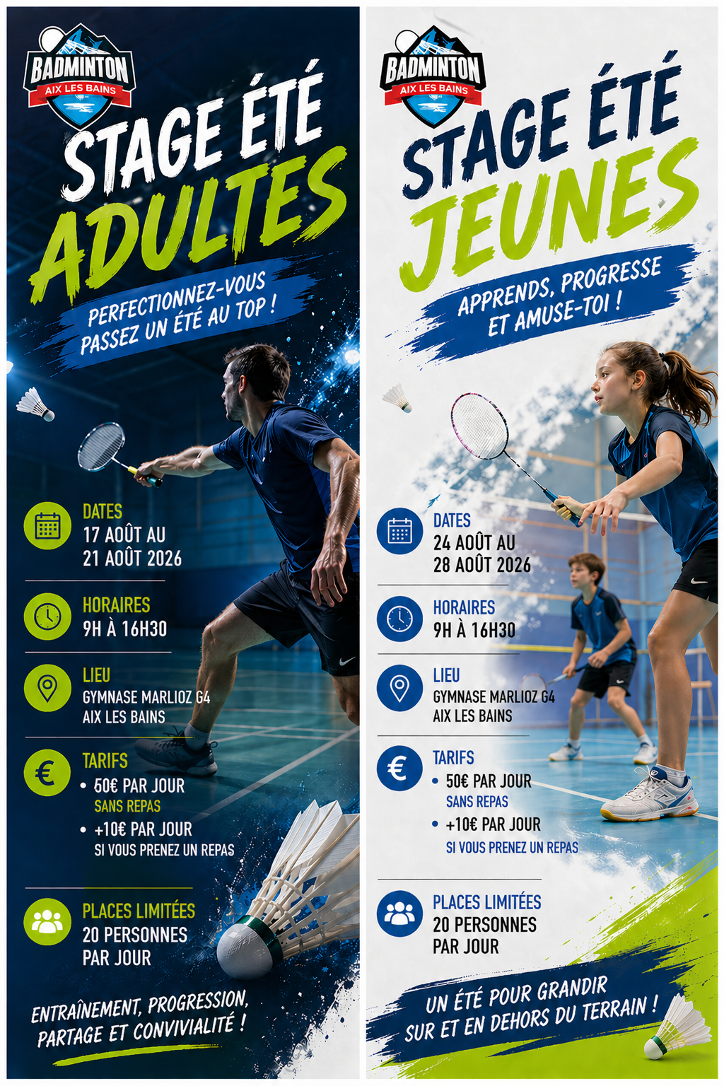 Stage Adultes été BAB73 2026