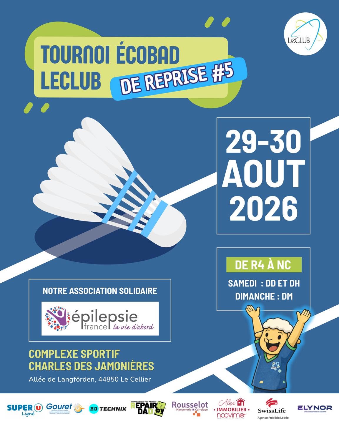 PDLL44-Tournoi de reprise Ecobad LeCLUB #5