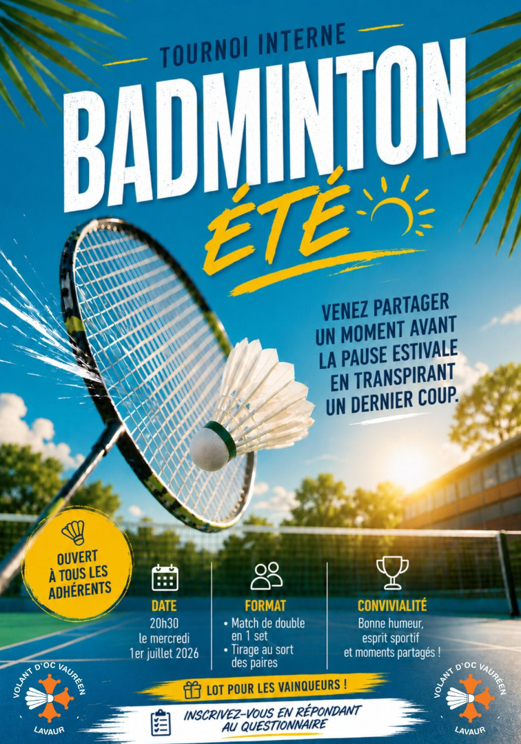 Tournoi Interne Eté 2026