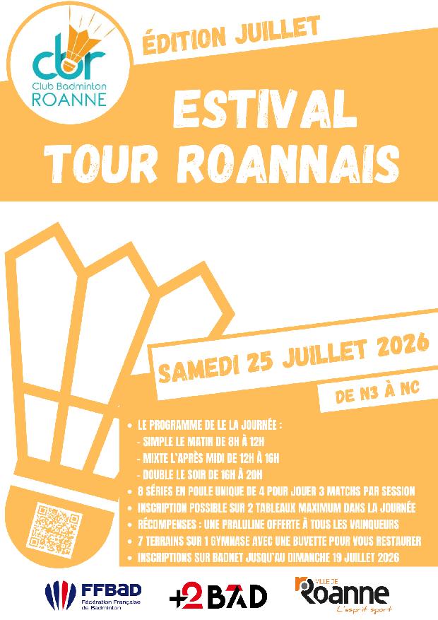 ESTIVAL TOUR ROANNAIS JUILLET