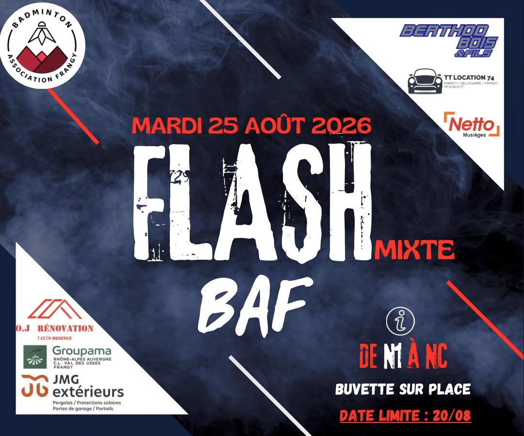 Flash Night de Mixte de la BAF