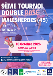 9ème tournoi de doubles rose de Malesherbes