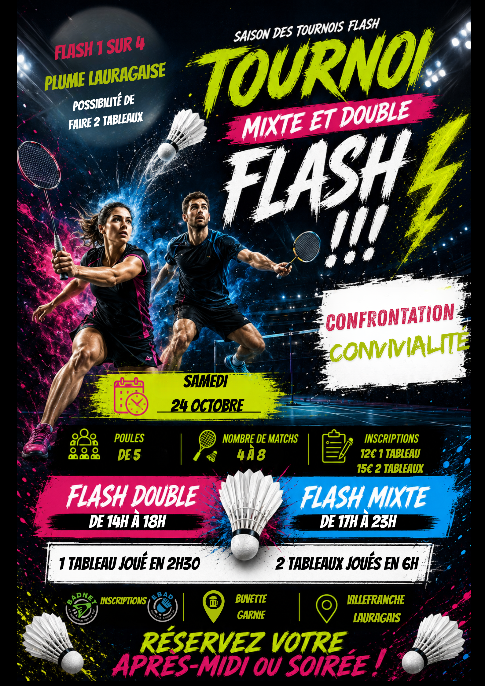 Flash 1 double et mixte