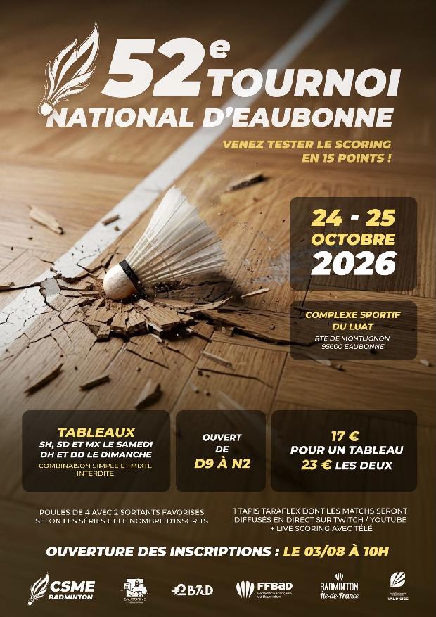 52e tournoi national d'Eaubonne
