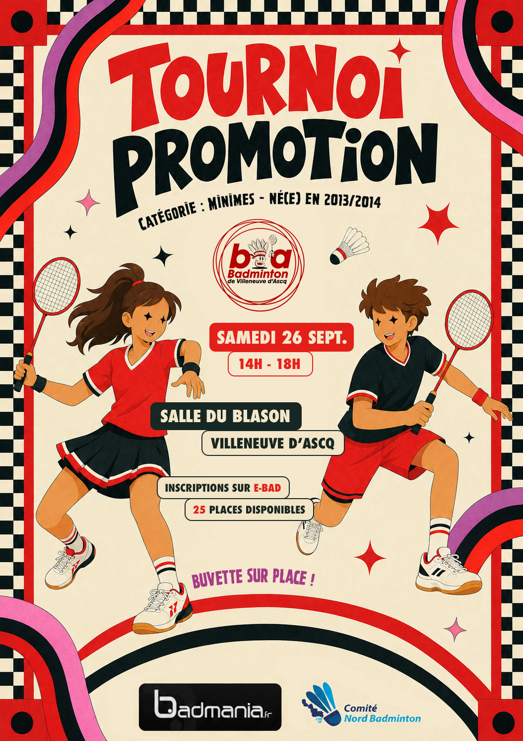 26-09-2026 | Promotion MINIMES | 14h-18h | VILLENEUVE D'ASCQ