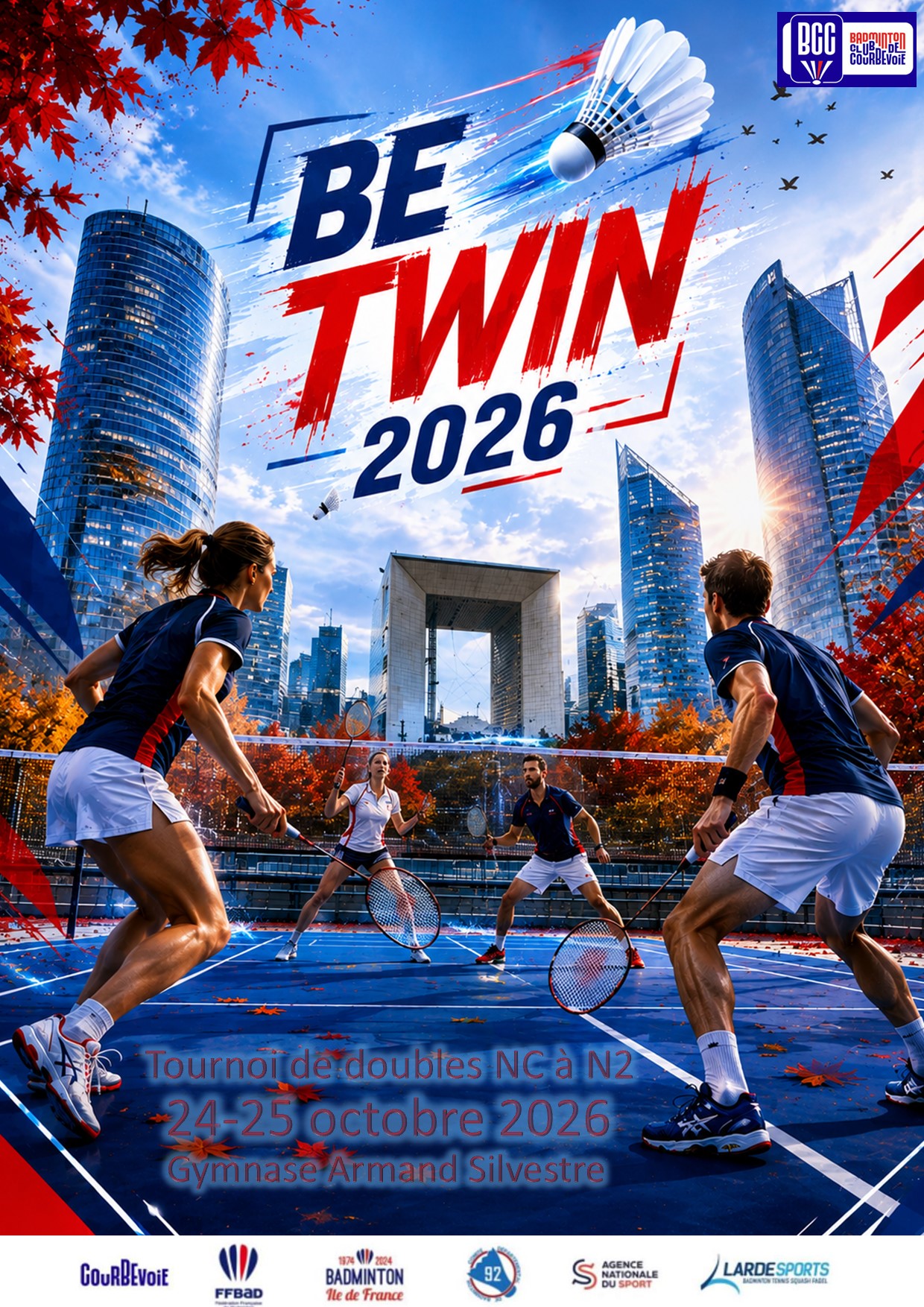 TOURNOI DE DOUBLES DE COURBEVOIE BE TWIN 2026