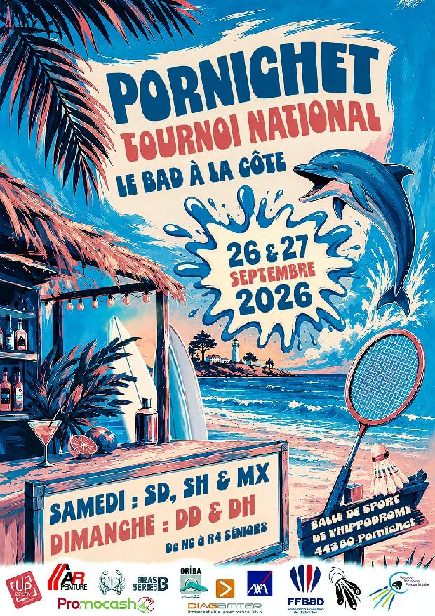 PDLL44 - 5ème Tournoi Seniors Pornichet - Bad à la côte
