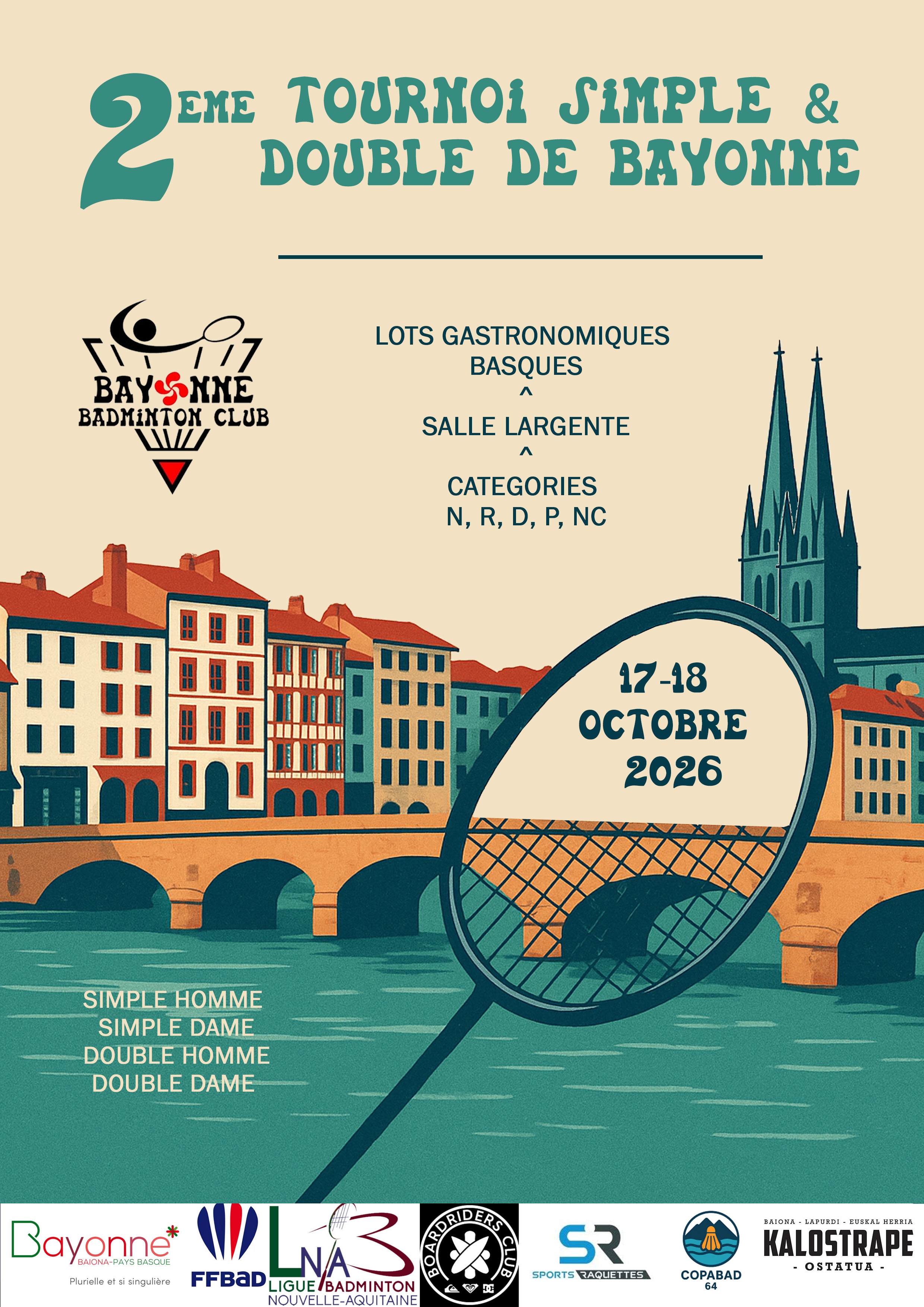 2ème Tournoi Simple &amp; Double de Bayonne