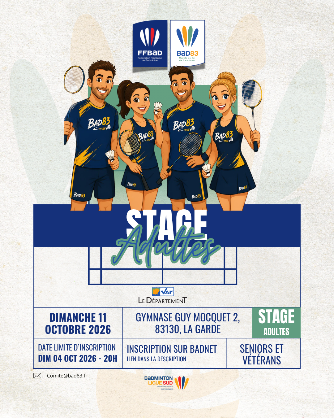 Stage Adultes 1