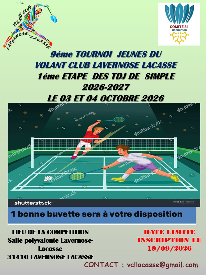 Circuit Jeune Départemental 31 - 1 TDJ de simple 26-27 -VCLL