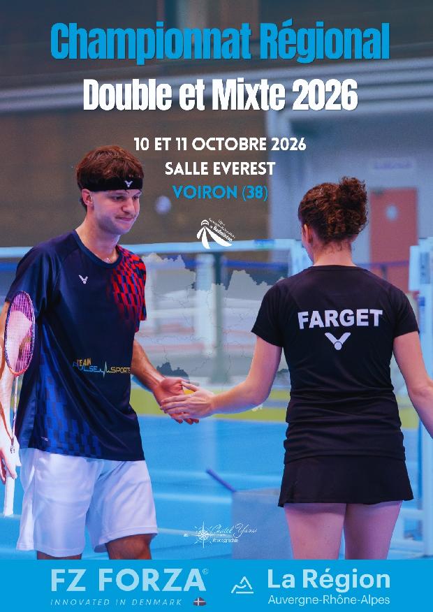 Championnat Régional AURA - de doubles et mixtes